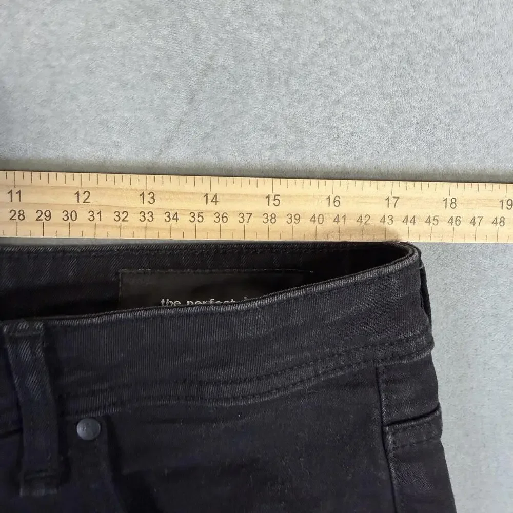 The Perfect Jean NYC Jeans Mens 33x30 Black Slim Fit Dark Wash Stretch Denim